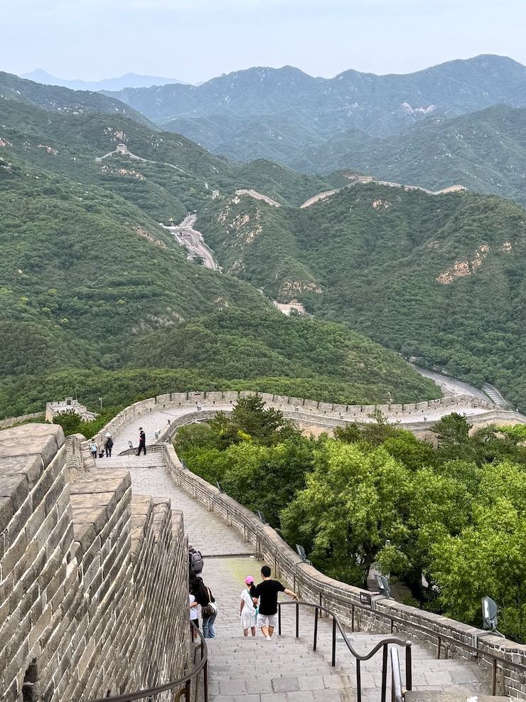 Great Wall of China Badaling Section Great Wall of China Badaling Section with wide walkways and handrails