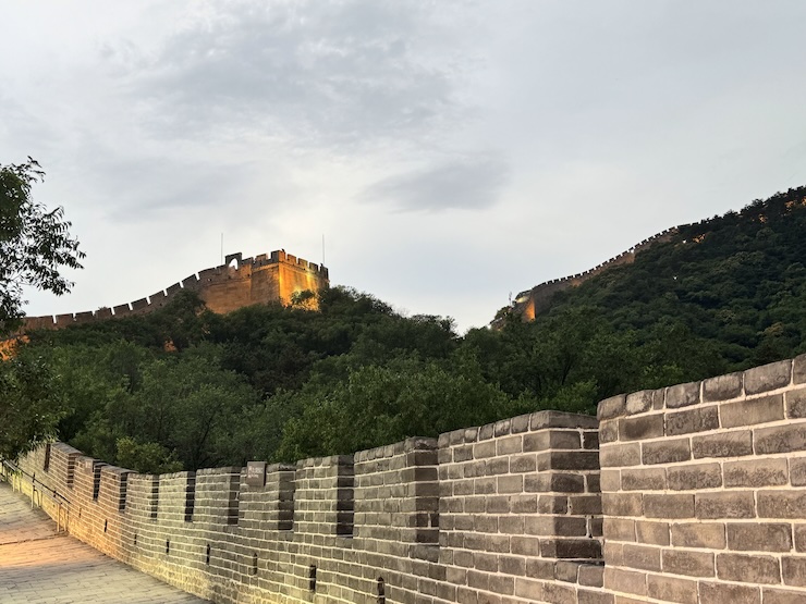 Great Wall Badaling First Evening Lights Great Wall Badaling First Evening Lights
