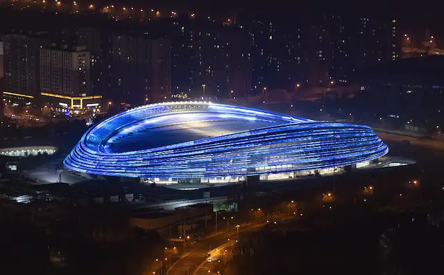Beijing Olympic Village the Ice Ribbon