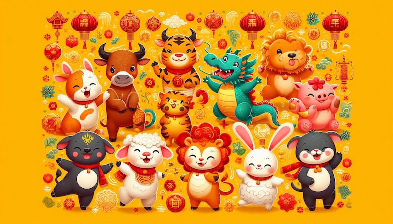 The 12 Animals in the Chinese Zodiac The 12 Animals in the Chinese Zodiac