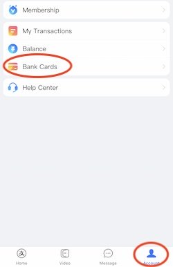 Add credit card to AliPay