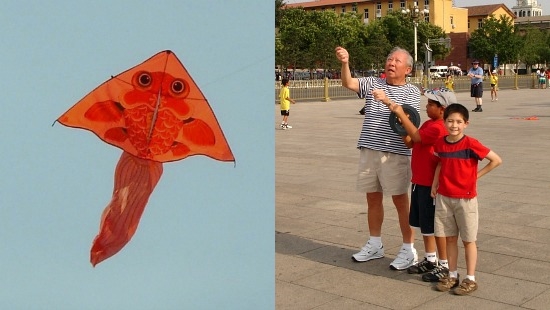 Flying Kites at Temple of Heaven in Beijing