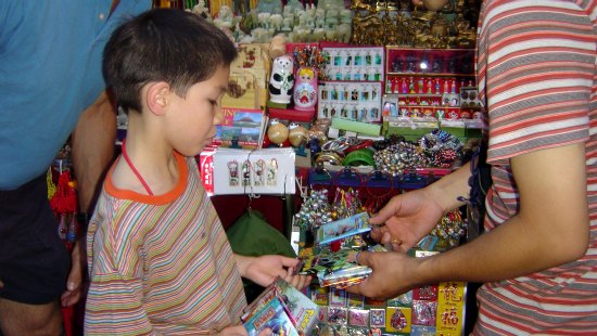 Trinket shopping at Silk Market in Beijing