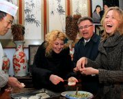 Making Dumplings with a family in Beijing