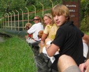 Sliding down the Mutianyu Great Wall Toboggan