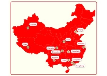 China Travel Guide: Map