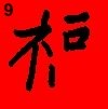 chinese writing prosperity fu 9