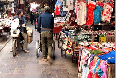 Muslim Quarter Trinket Shopping at the Bazaars in Xian