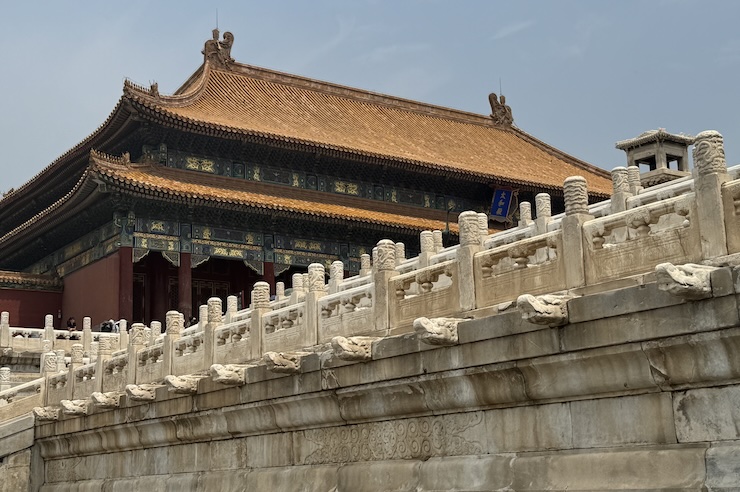 Forbidden City Hall of Supreme Harmony Dragon Heads Drainage System Forbidden City Hall of Supreme Harmony Dragon Heads Drainage System