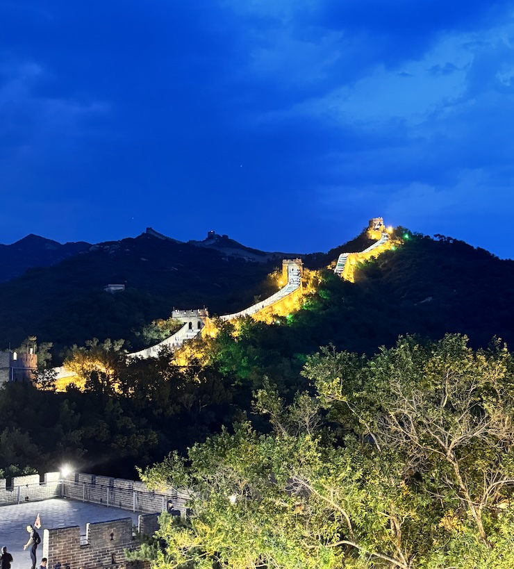 Great Wall Badaling at Night Great Wall Badaling at night