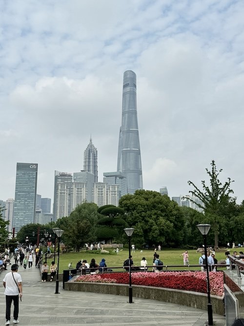 Walking to the Bund Shanghai