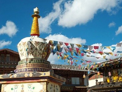 Tibetan Stupa in Shangri La