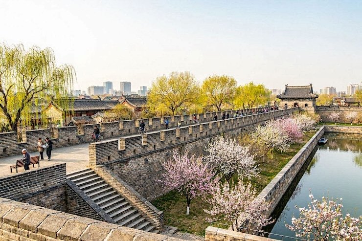 Xian City Wall in Spring
