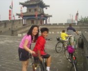 Xian with Kids: Biking on the Xian Wall